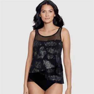Iridium Mirage Loose Fit Slimming Underwired Tankini Top