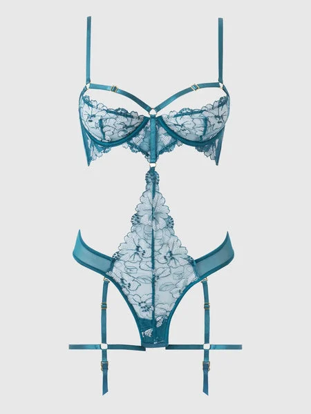 JADE BLUE BLACKLIGHT TEDDY