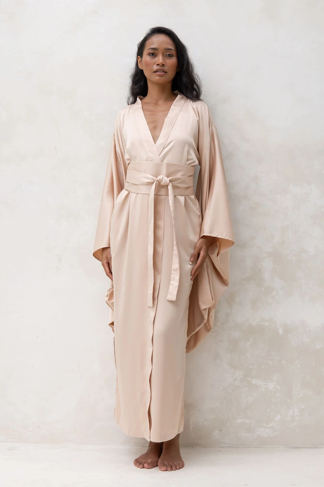 Japanese Kimono Robe in Brown
