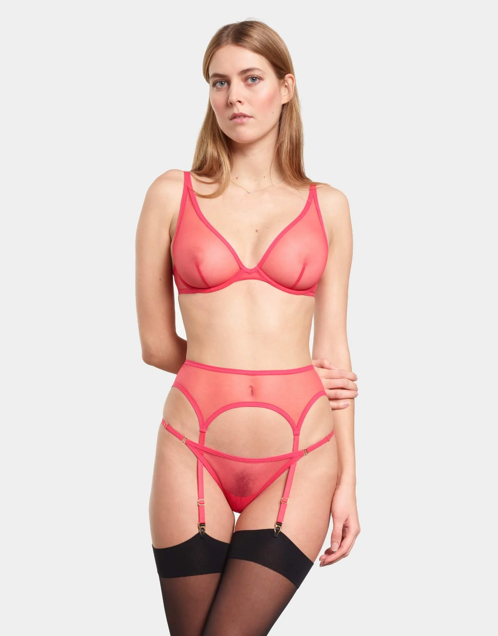 Jeanne Suspender Belt Candy