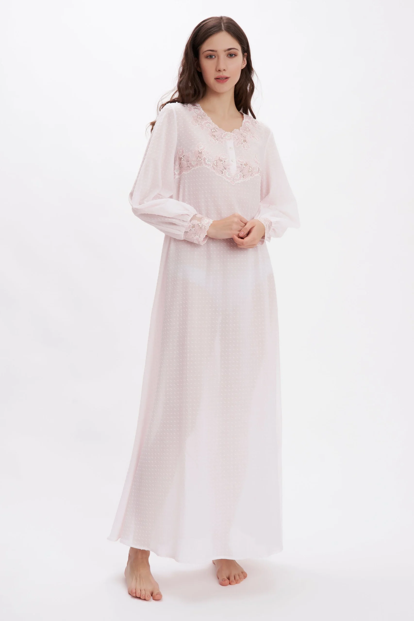 Jewel Box - Plumetis Cotton Nightgown