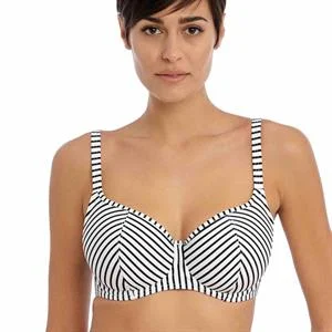 Jewel Cove Stripe Sweetheart Padded Bikini Top