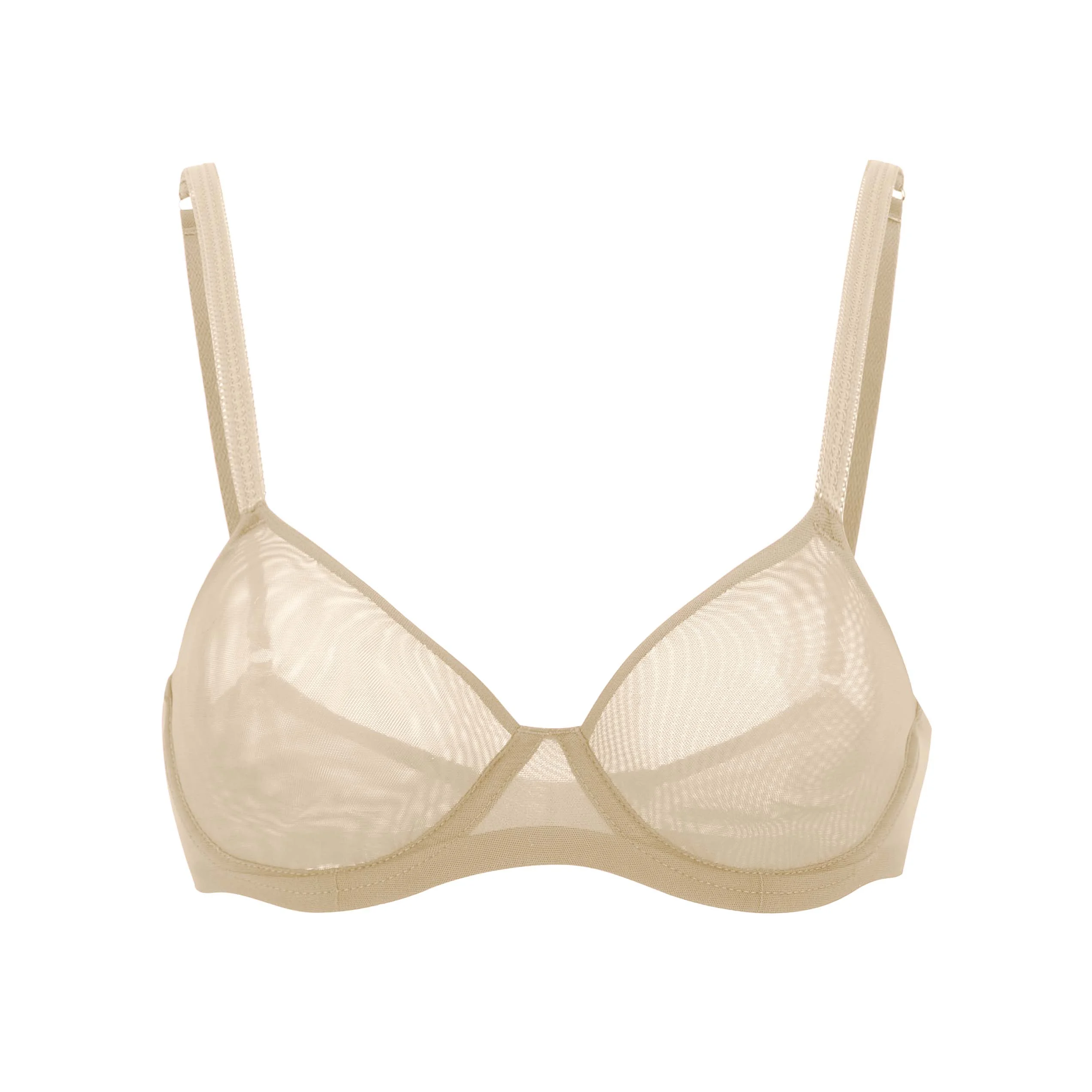 Julie Molded Mesh Underwire T-Shirt Bra in Nude
