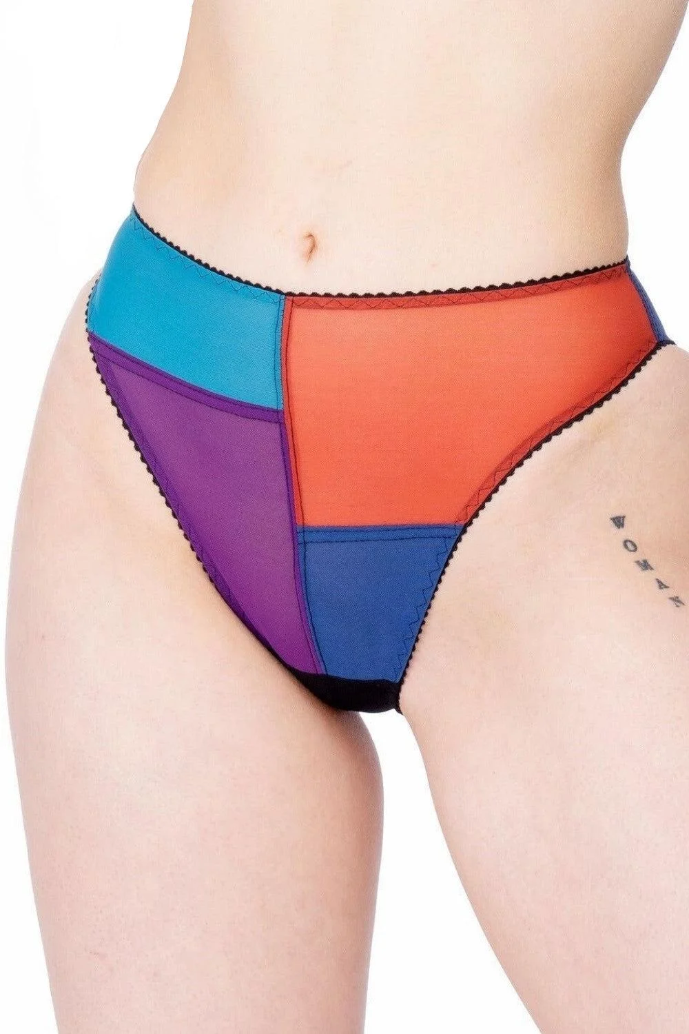 KALEIDOSCOPE mesh high leg brief
