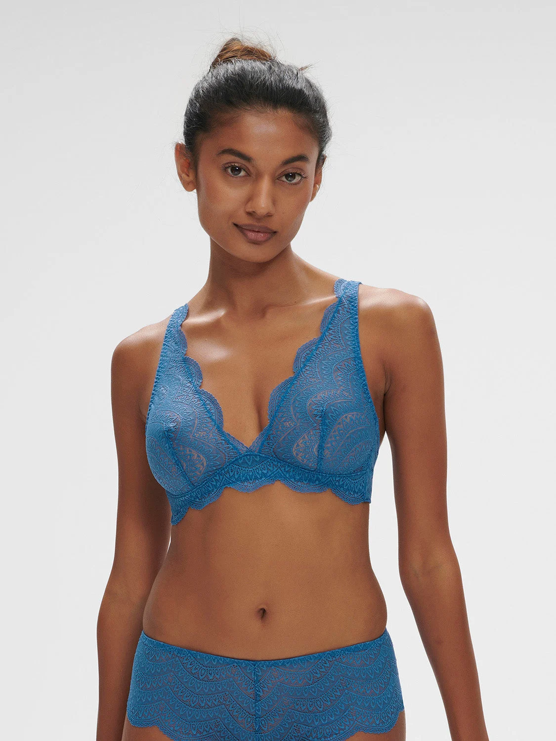 Karma Soft Cup Triangle Bra - Myosotis BlueRegular price