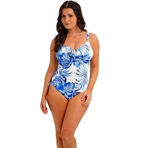 Kefalonia Twist Front Swimsuit With Adjustable Leg