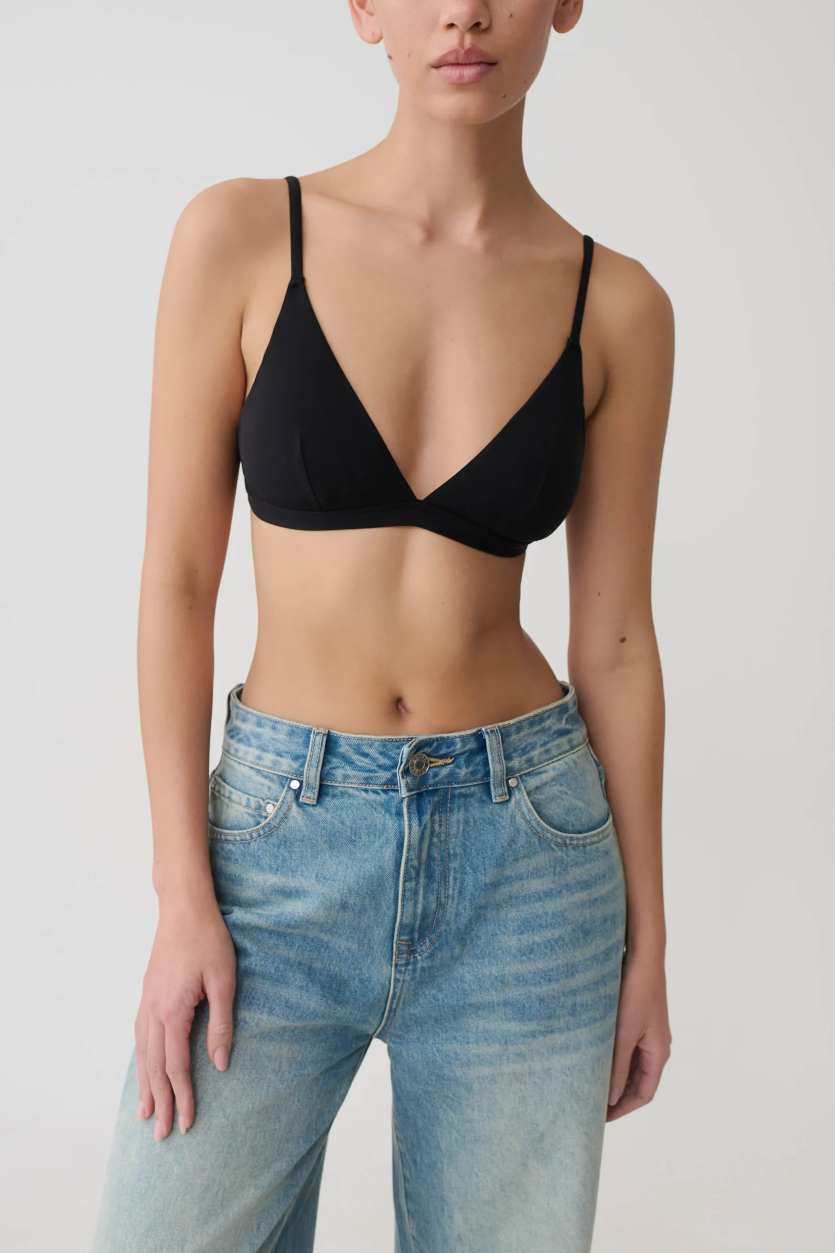 KelsMicro Triangle Bralette - Black