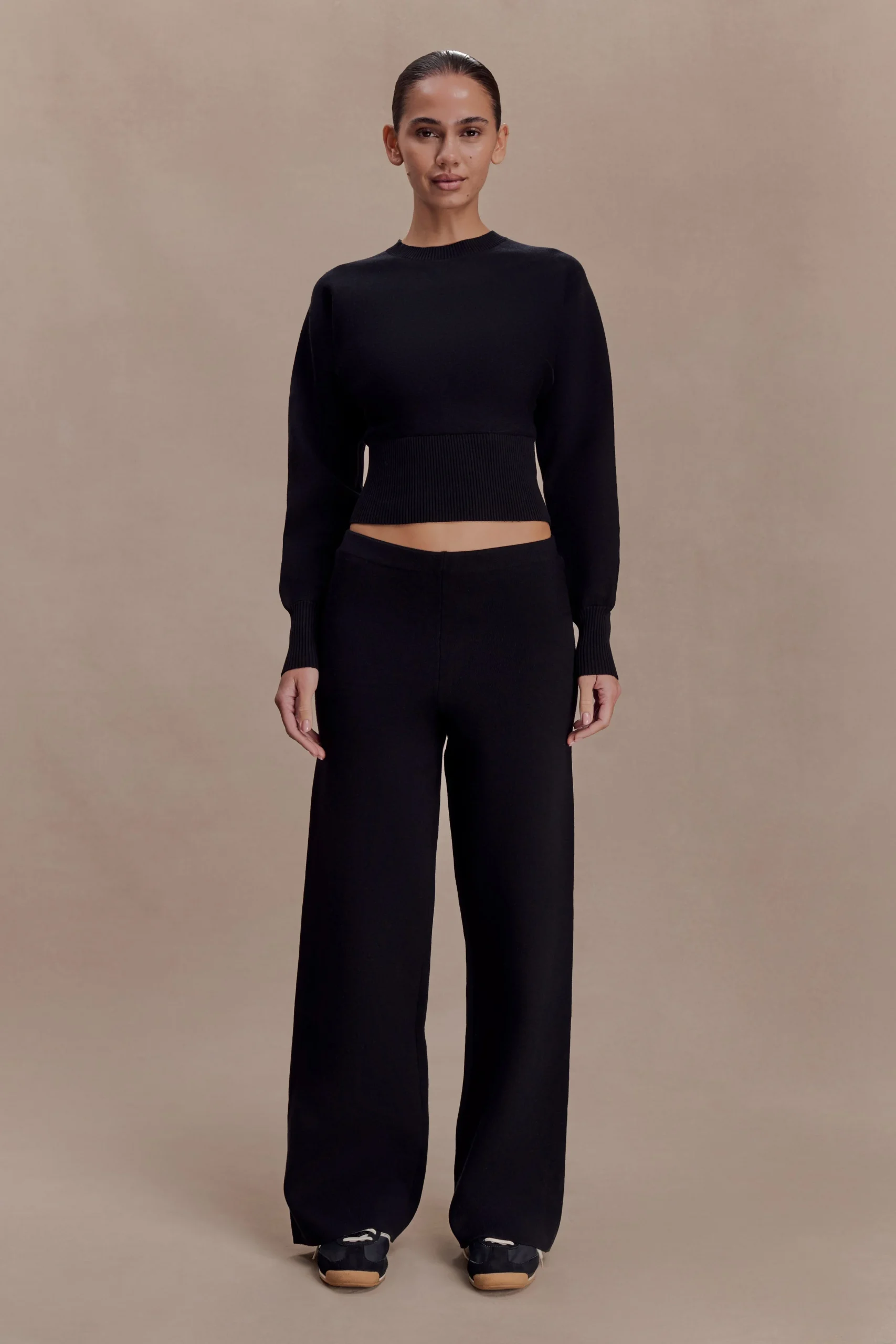 KerrymaeFINAL SALEStraight Leg Knit Pants - Black