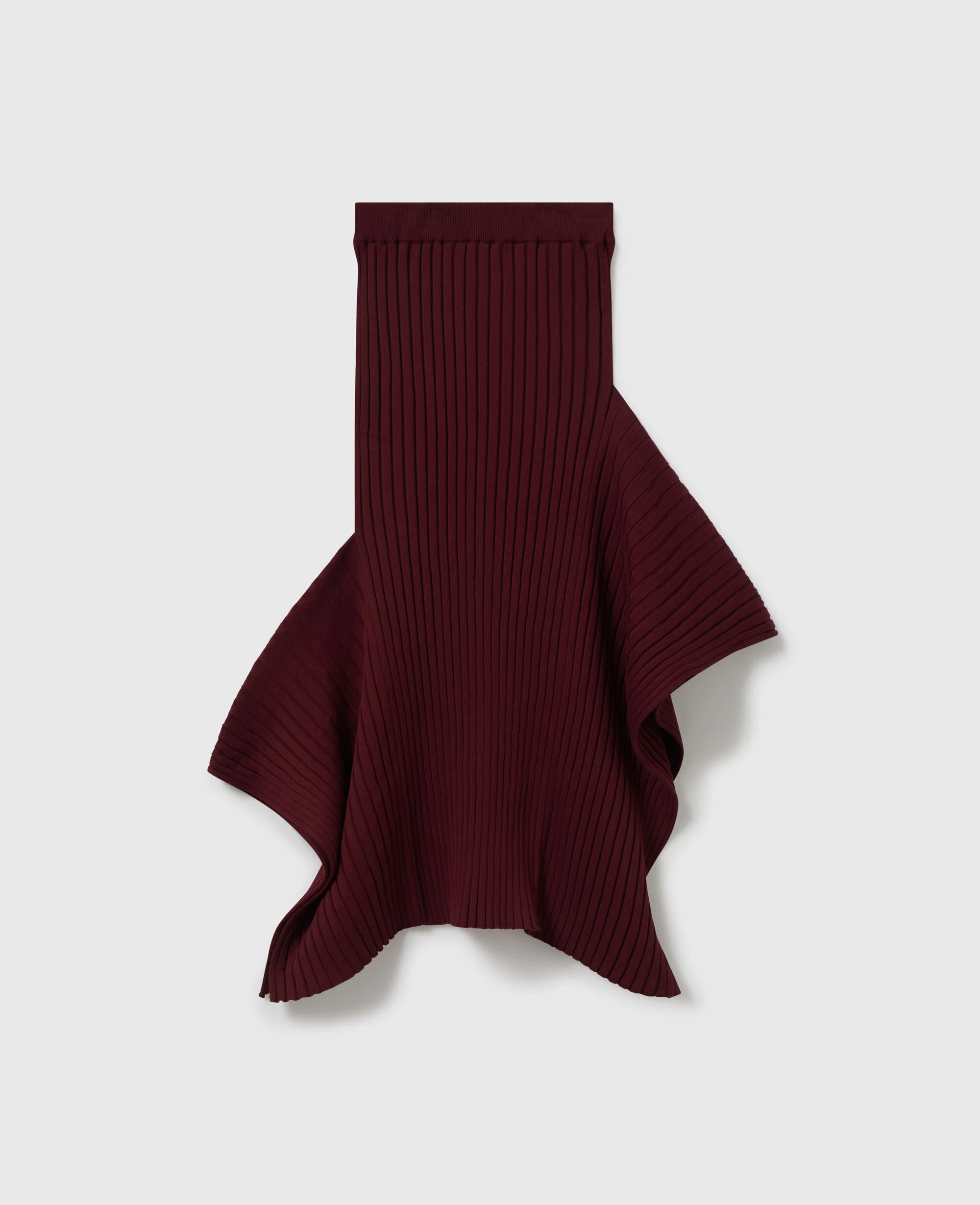 Knit Kick-Flare Midi Skirt