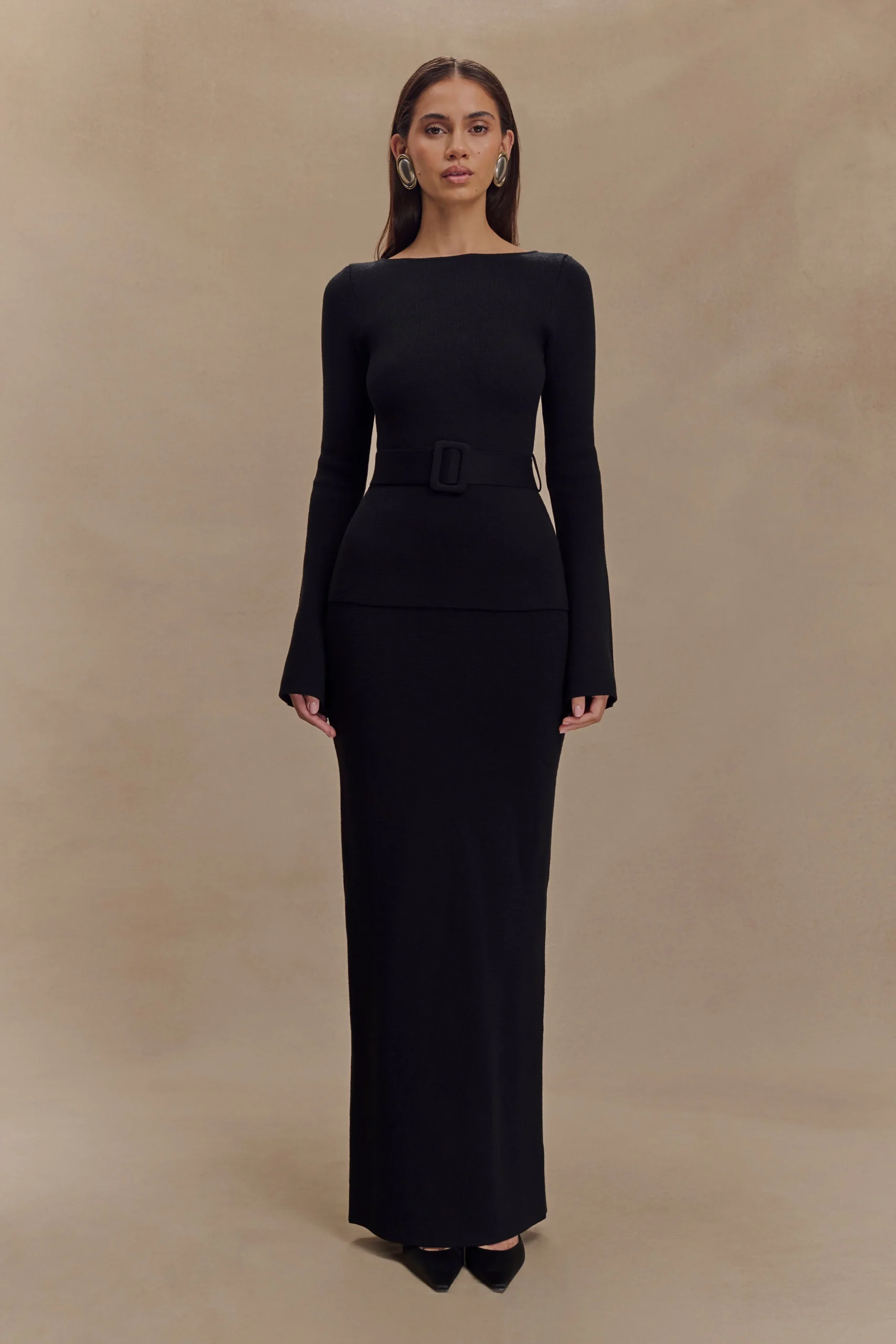 KyleKnit Maxi Skirt - Black