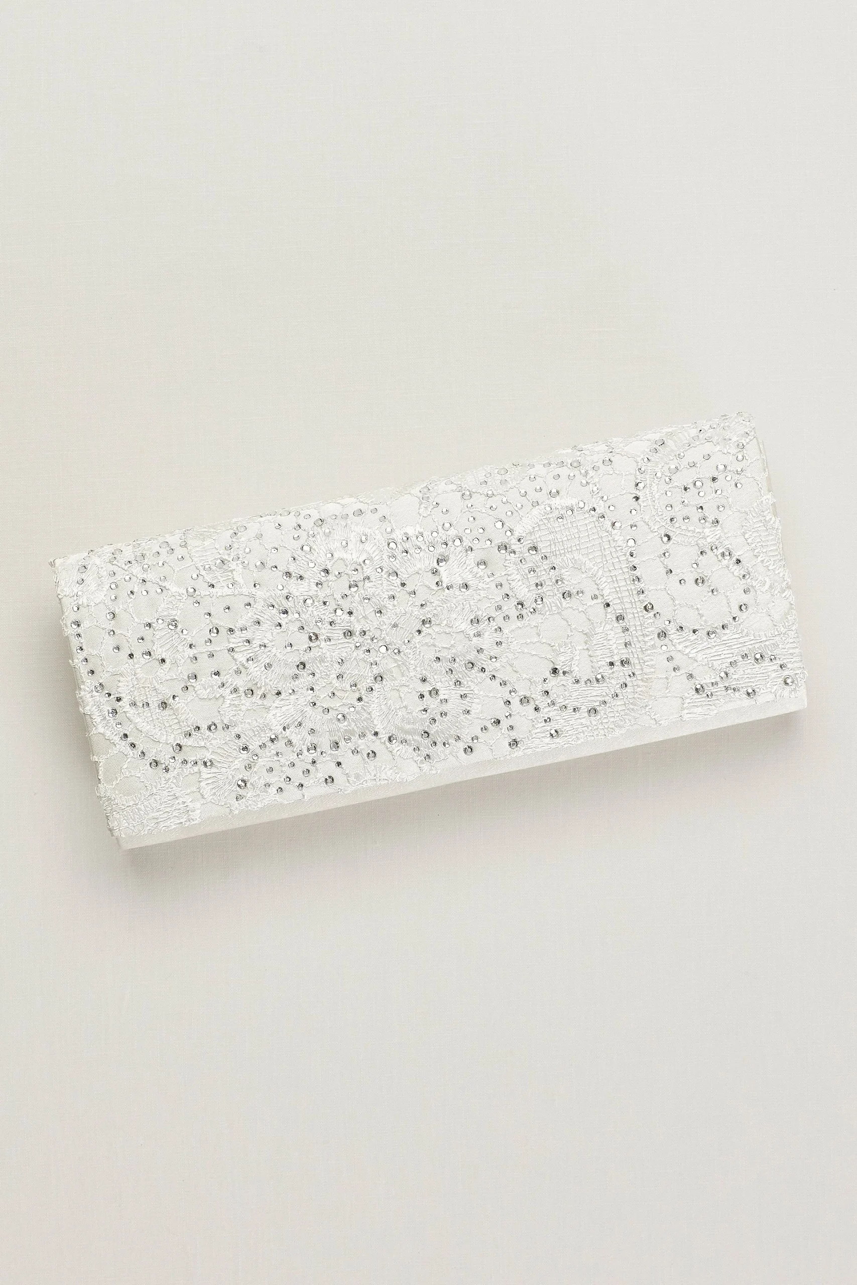Lace and Crystal Clutch