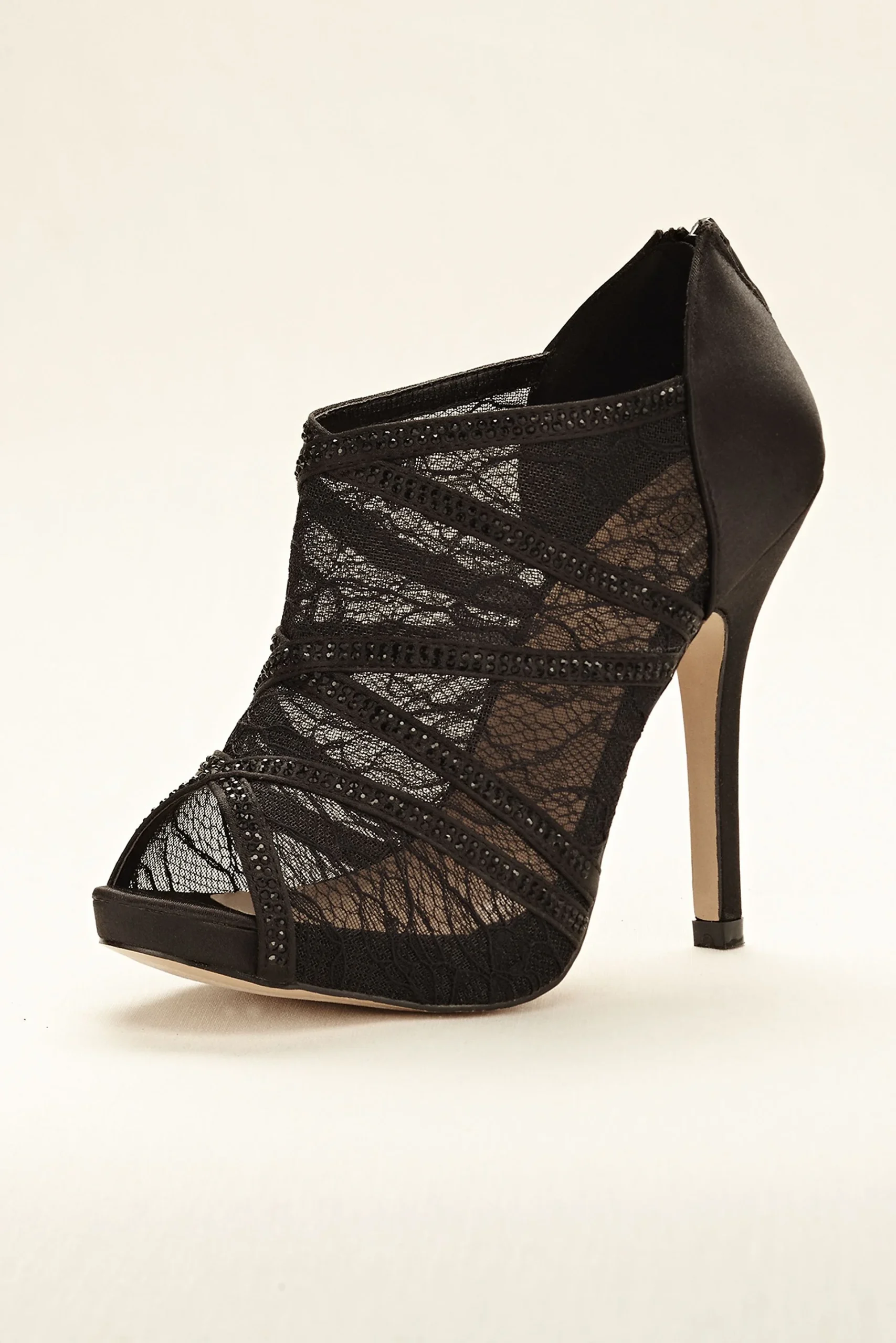 Lace Open Toe Shootie