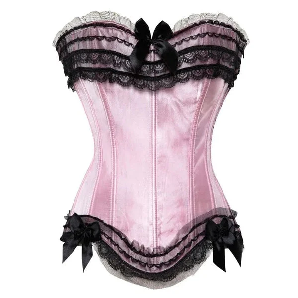 Lace and Satin Corset Top