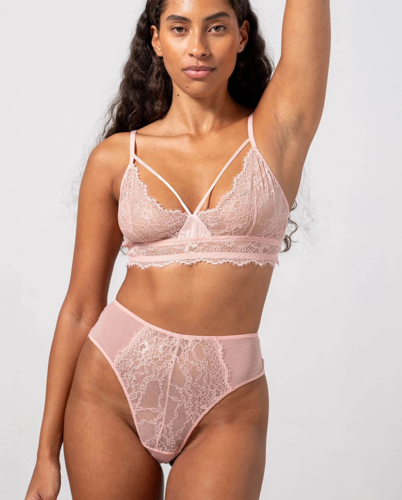 Lace Strappy Triangle Bralette
