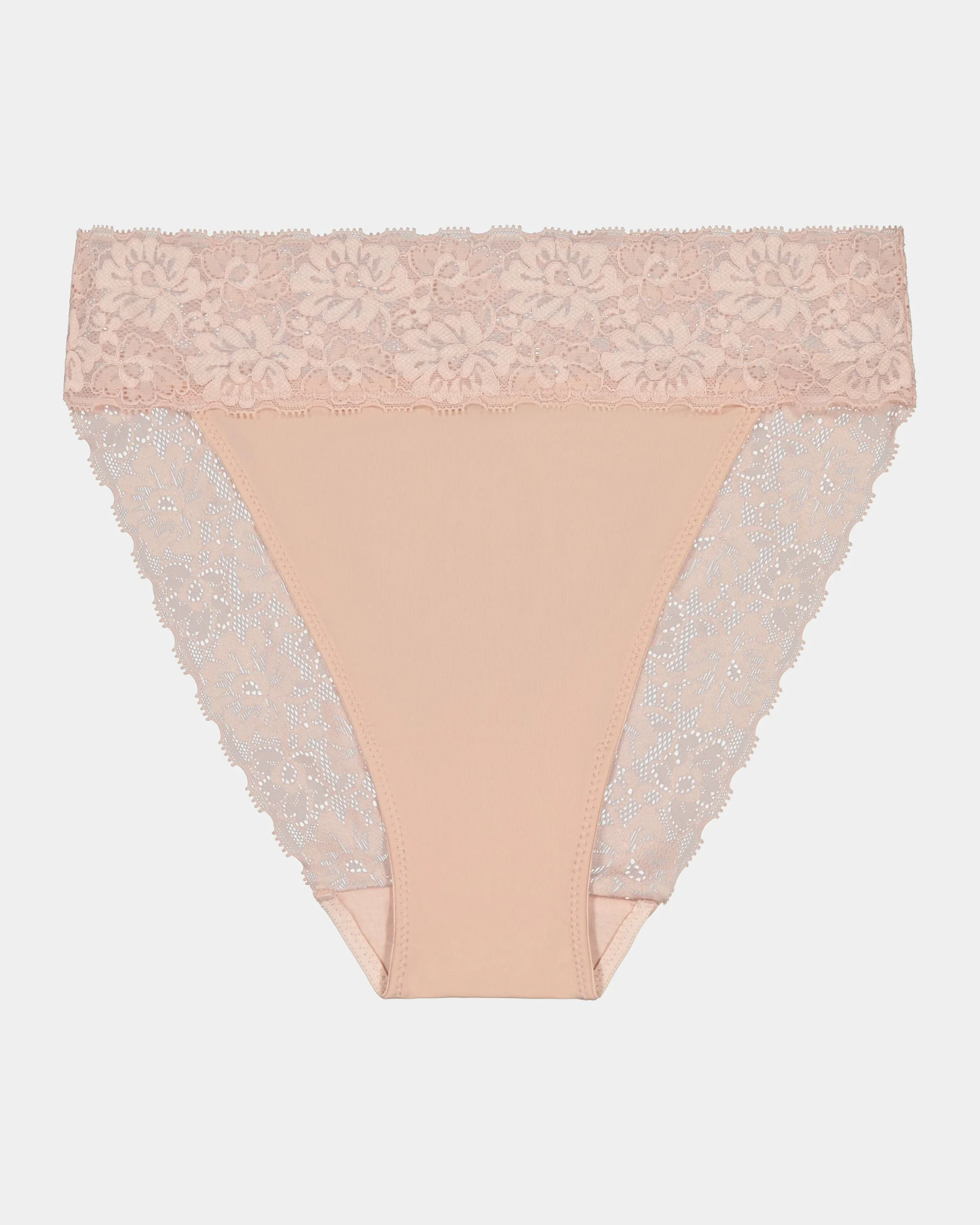 Lace Trim High Cut Brief - Clearance