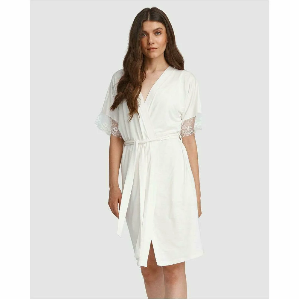 Lace Trim Robe