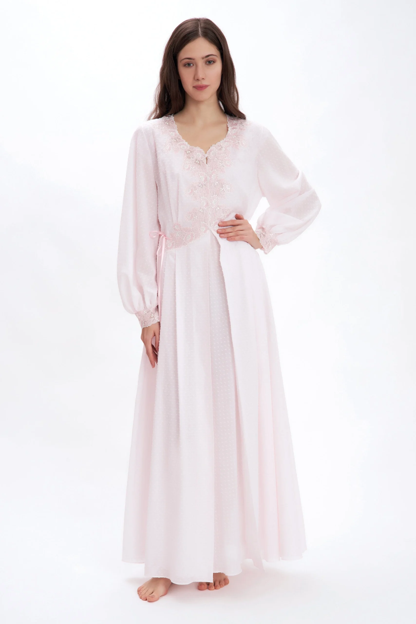 Lady Derby - Plumetis Cotton Robe
