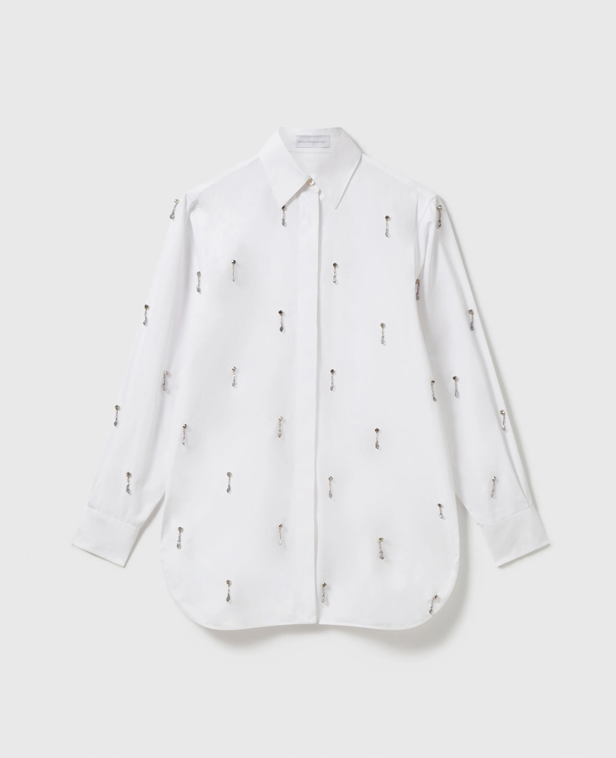 Lead-Free Crystal Embellished Oxford Shirt