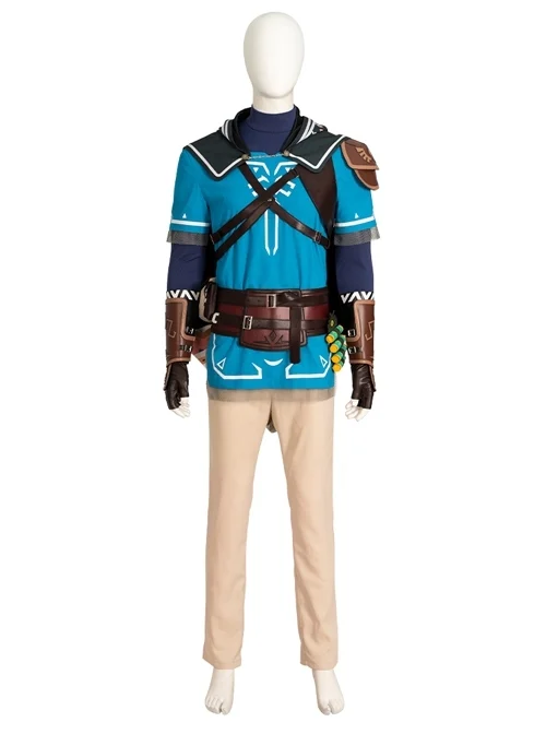 The Legend Of Zelda Tears Of The Kingdom Link Halloween Cosplay Costume Set Without Boots