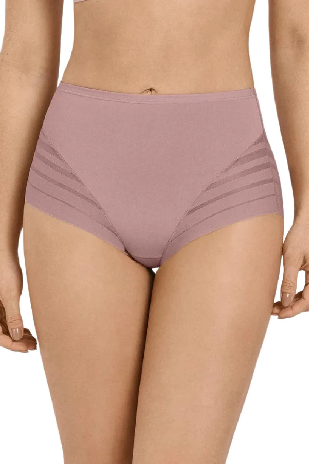 Leonisa Lace Stripe Undetectable Classic Shaper, Rosewood (012903)