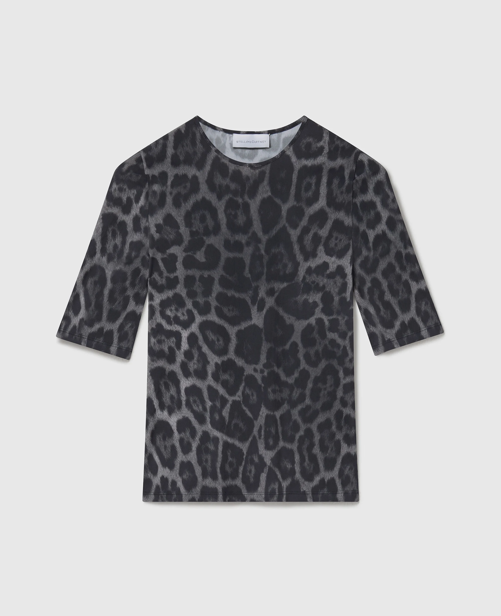 Leopard-Print Short-Sleeve T-Shirt
