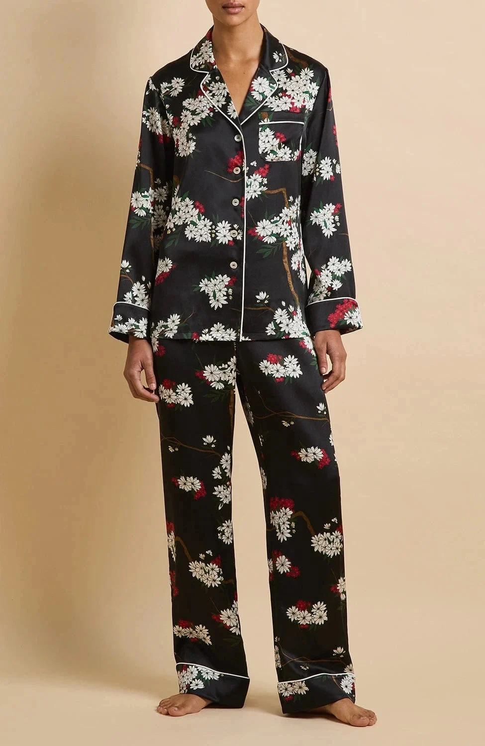 Lila Silk Pajama Set