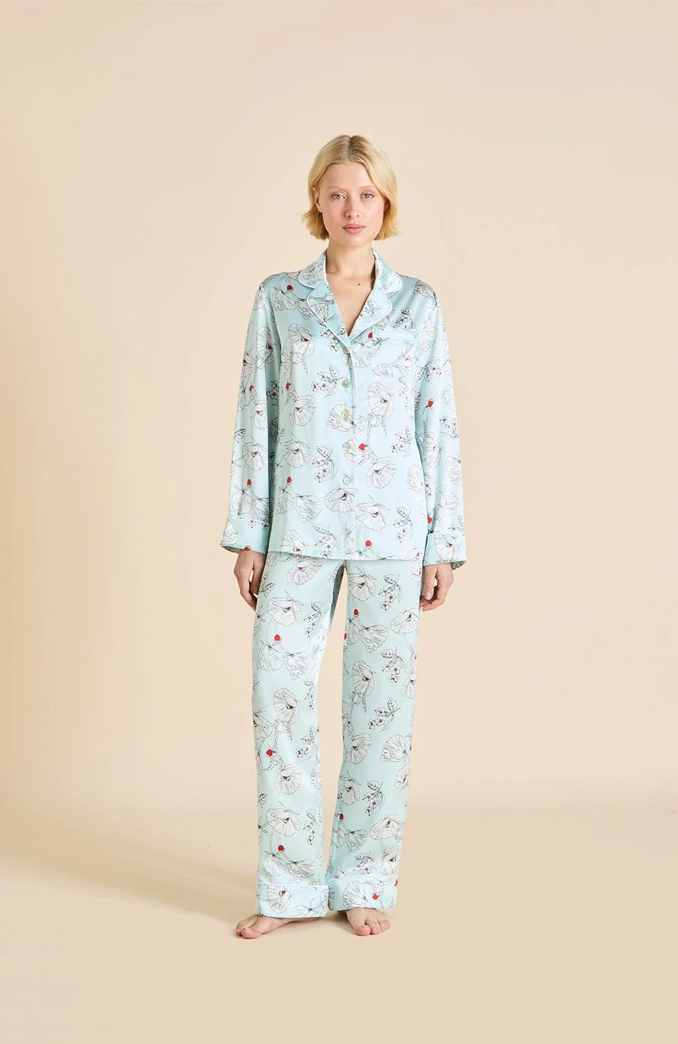 Lila Silk Pyjama Set