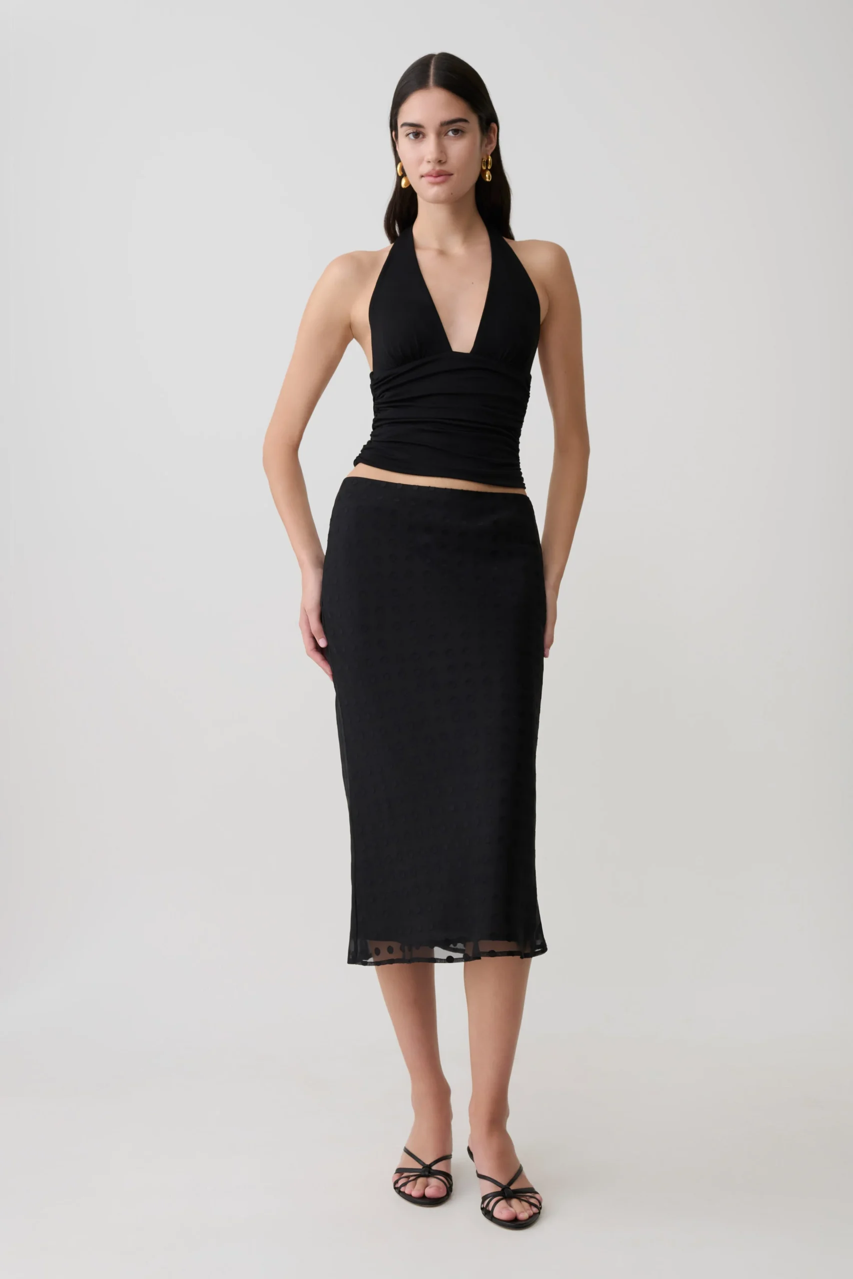 LilahDevore Midi Skirt - Black