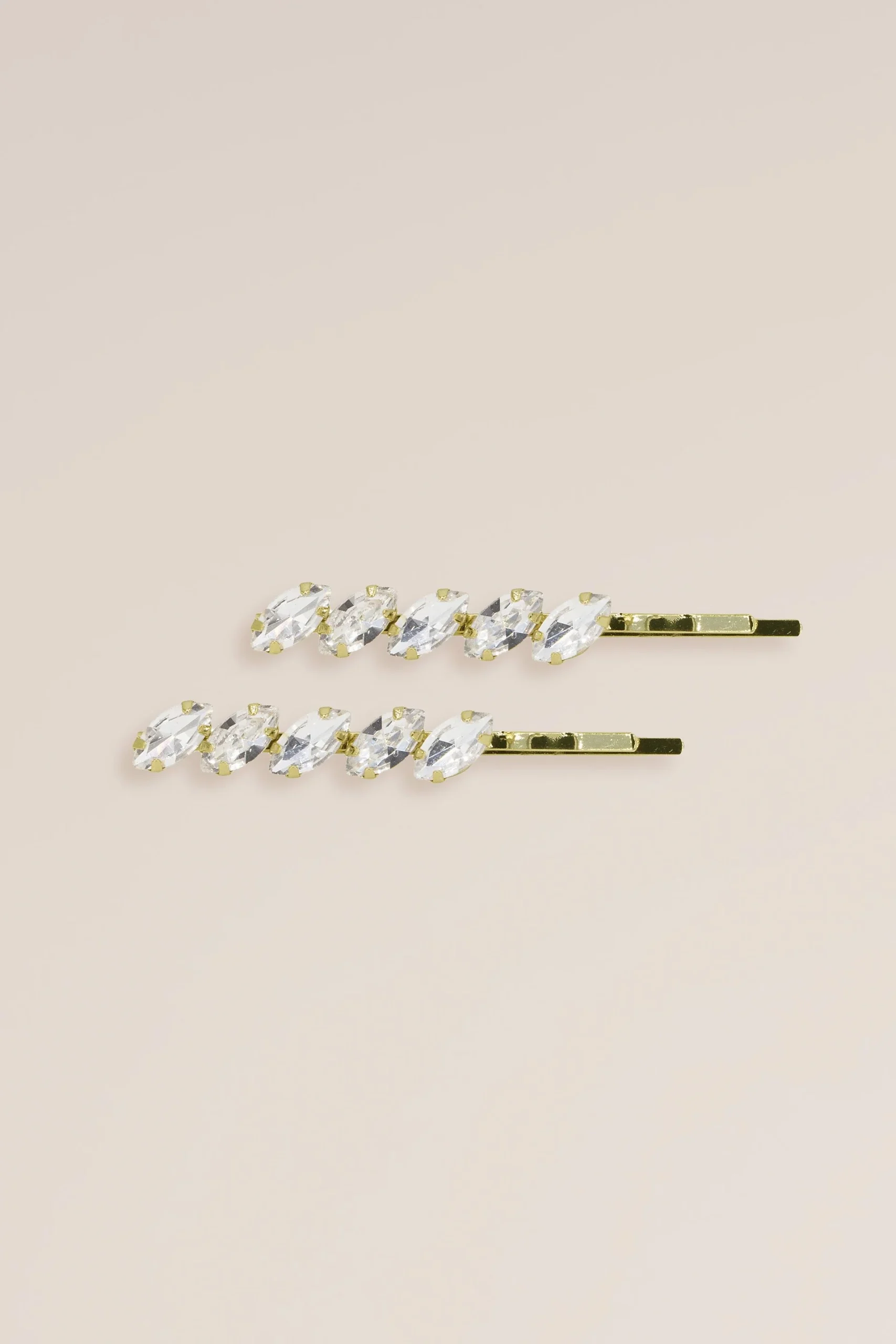 Linear Marquise Swarovski Crystal Bobby Pin Set