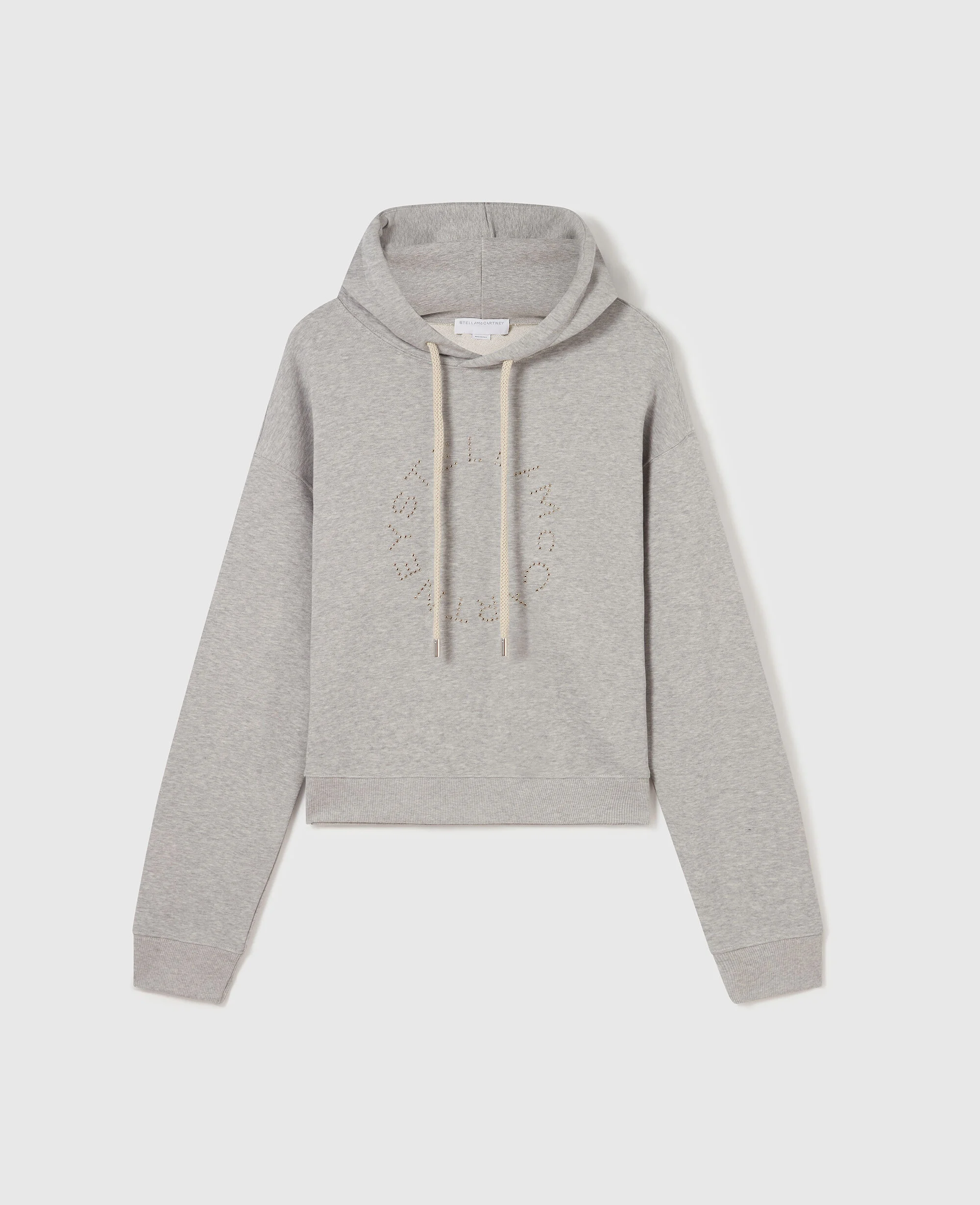 Logo-Embroidered Cropped Hoodie