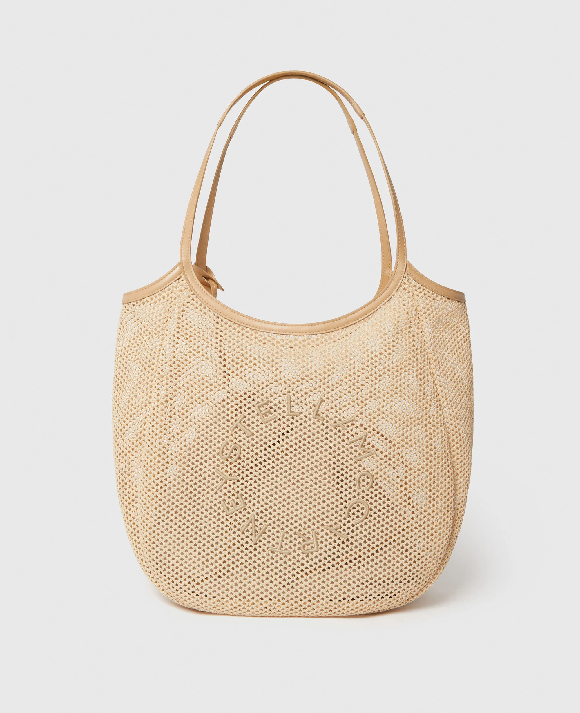 Logo Mesh Hobo Bag