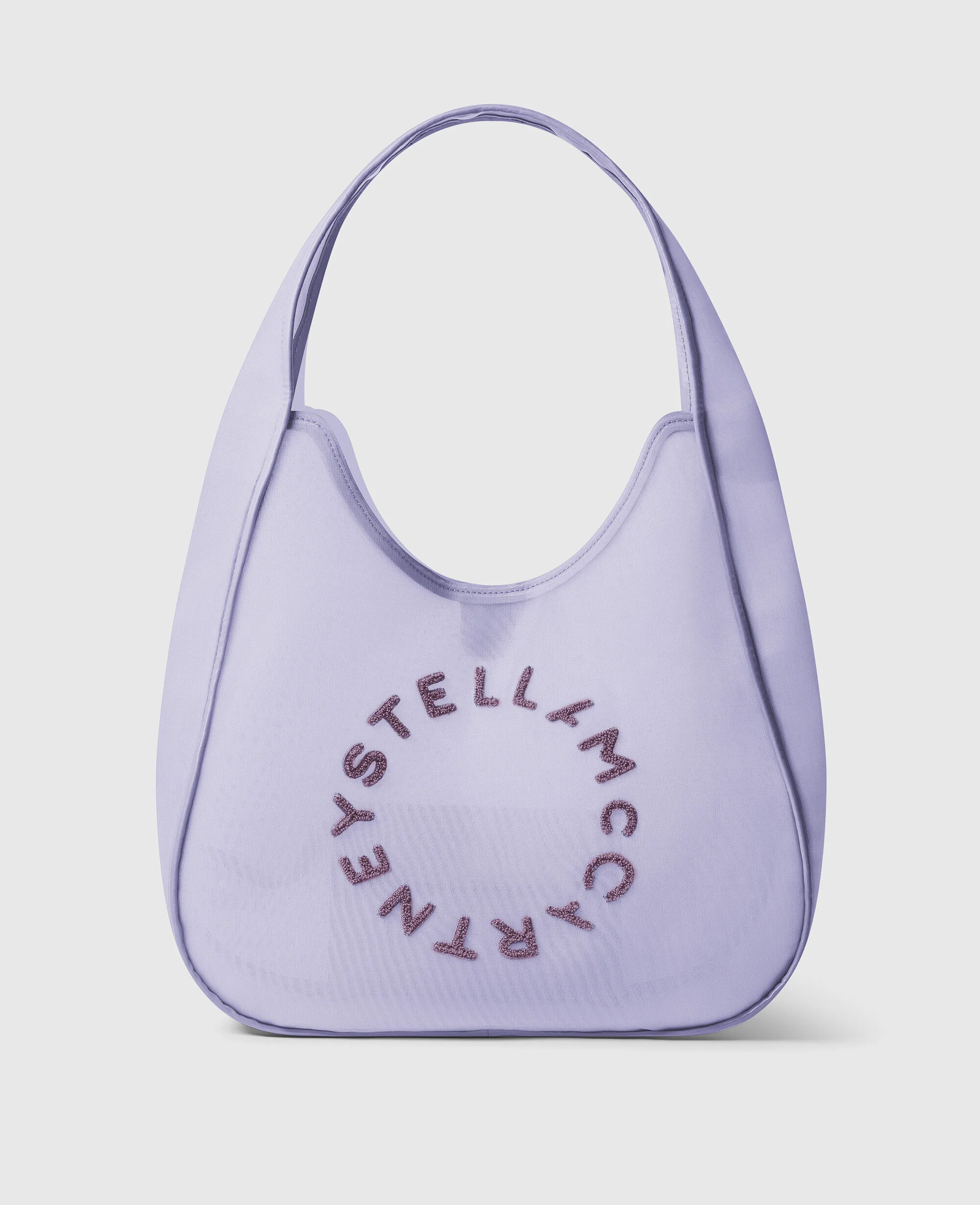 Logo Mesh Large Hobo Bag