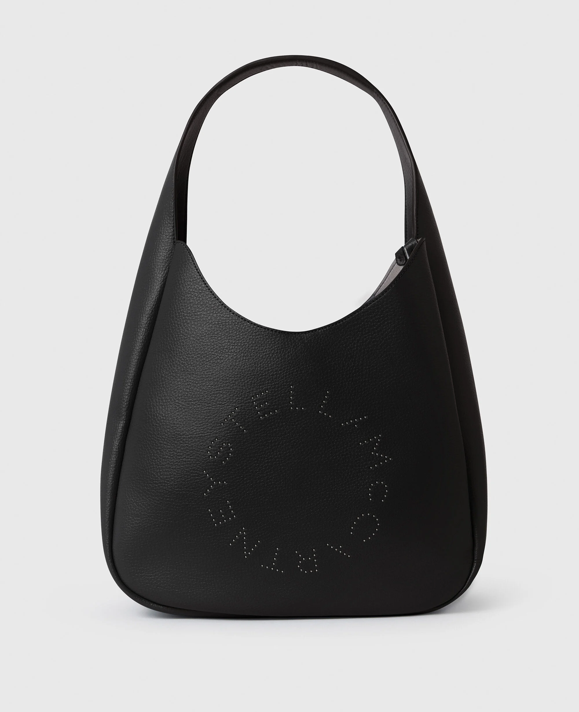Logo Studded Large Hobo Bag