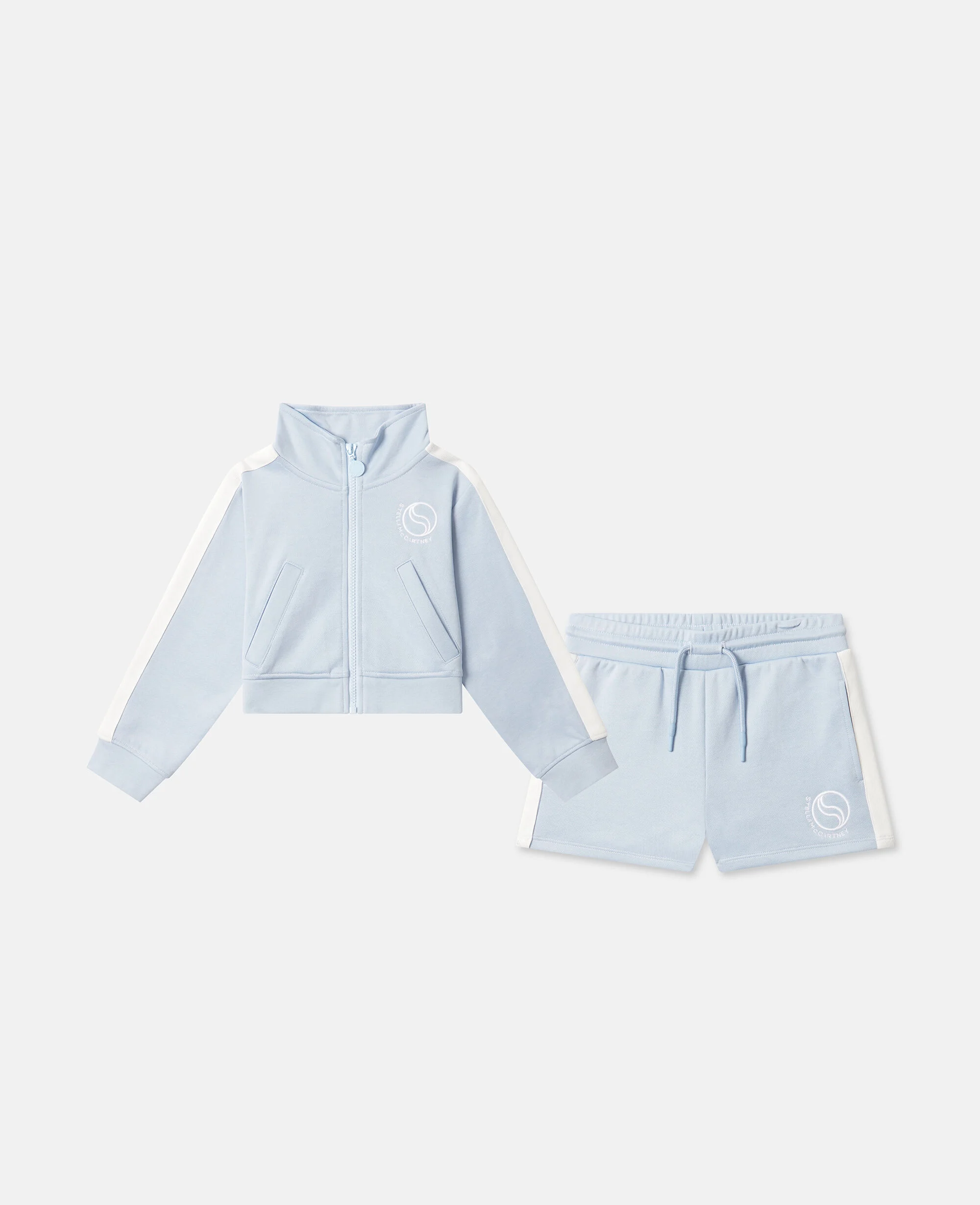 Logo Zip Sweatshirt And Short Set