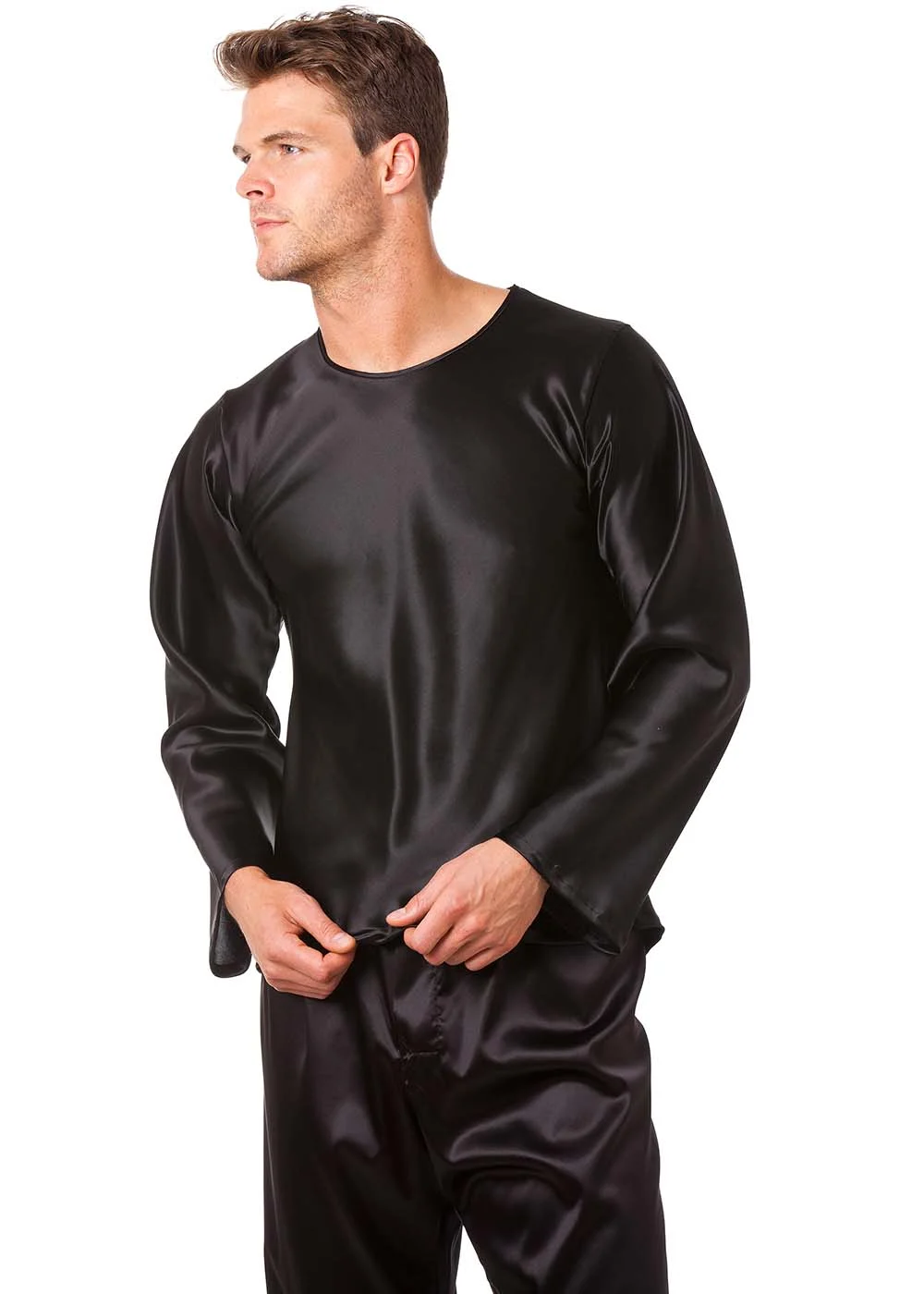Long Sleeved Silk T Shirt