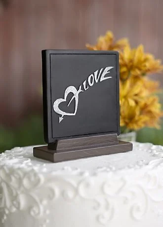 Love Chalk Cake Topper