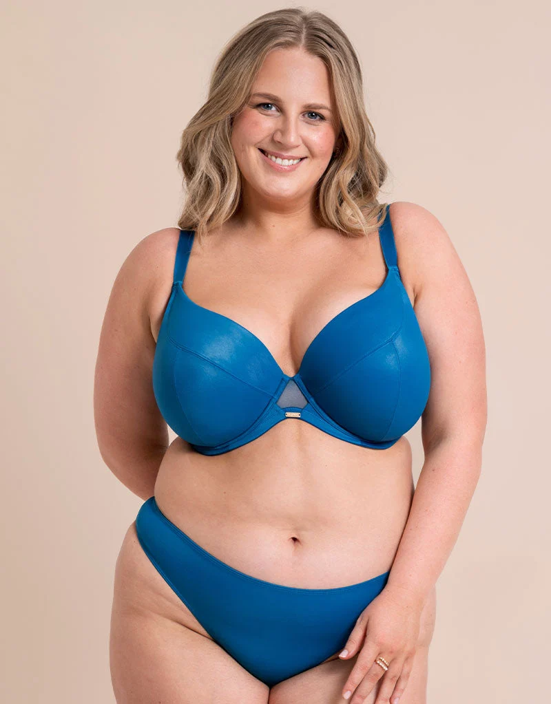 Lush Full Plunge Bra Peacock Blue