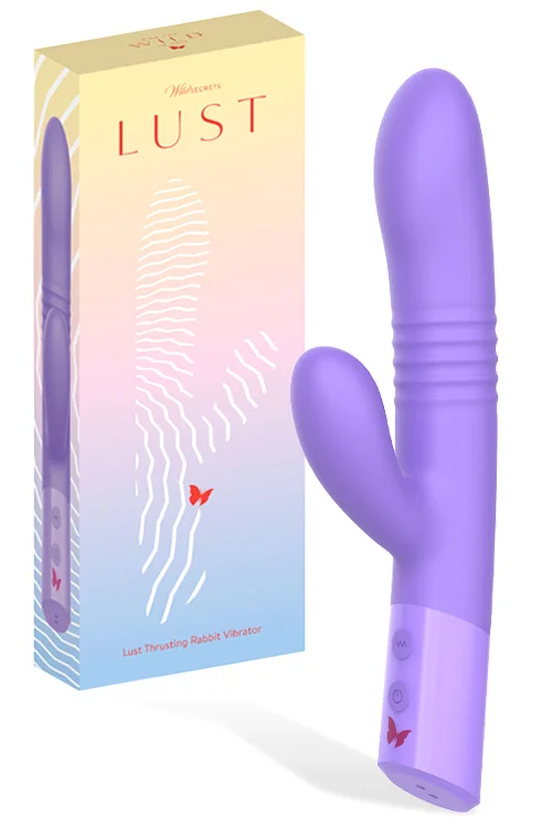 Lust 10" Thrusting Rabbit Vibrator By Wild Secrets
