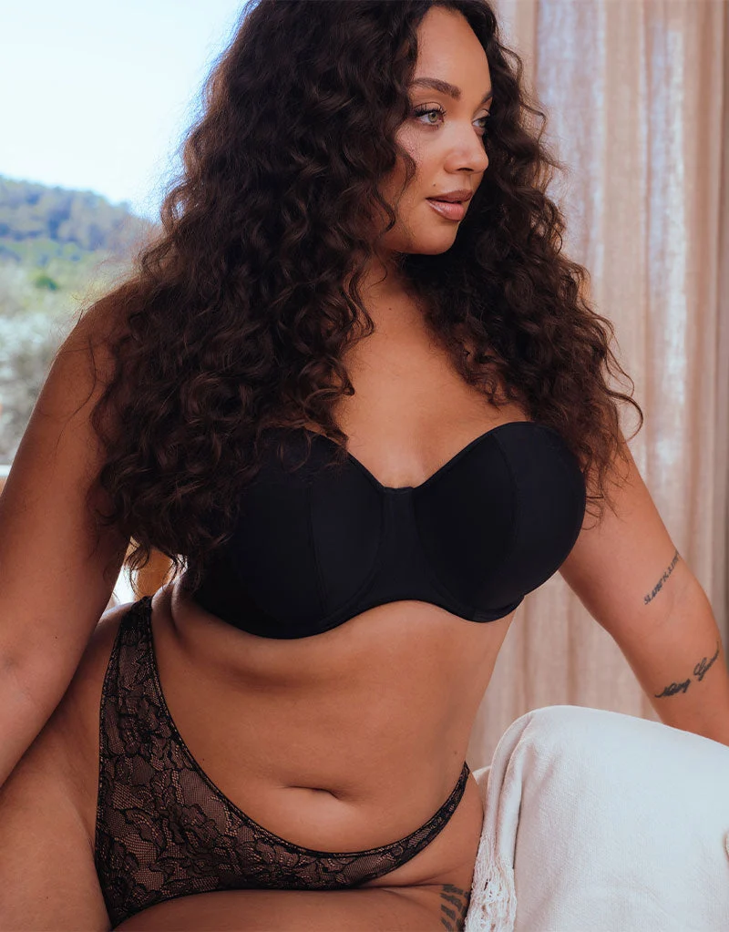 Luxe Strapless Multiway Bra Jet Black