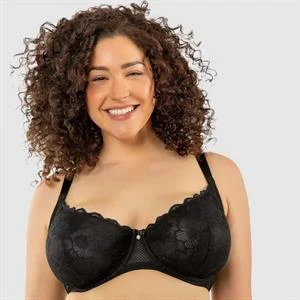 Luxlacy Unlined Lace Side Support Bra