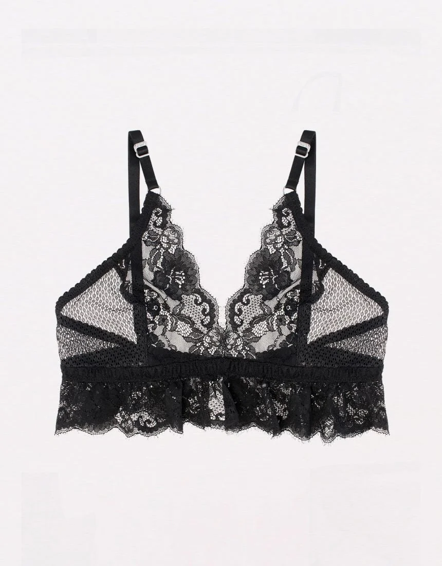 Lydia Midline Bra Black