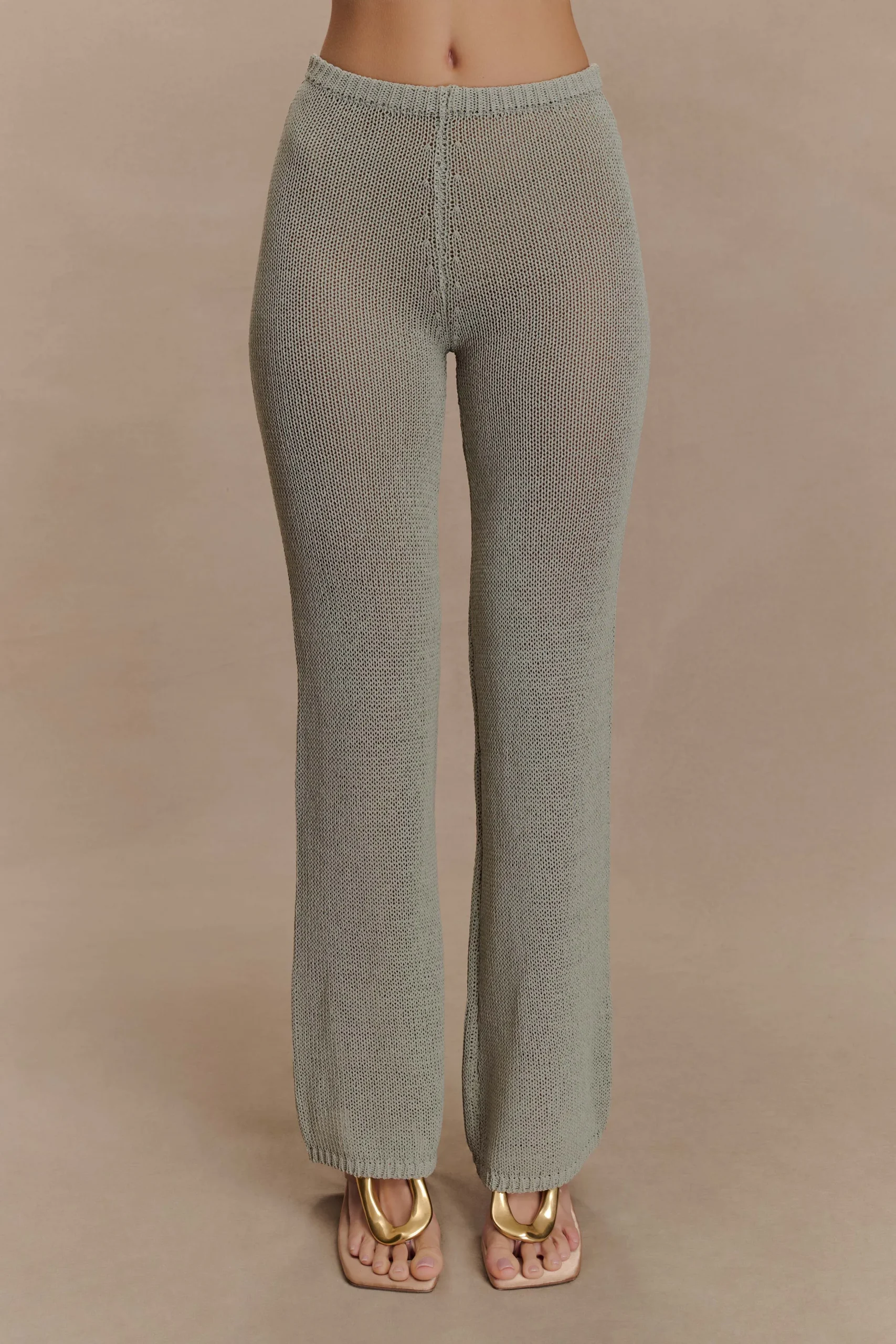 MalaniFINAL SALEWide Leg Knit Pants - Sage