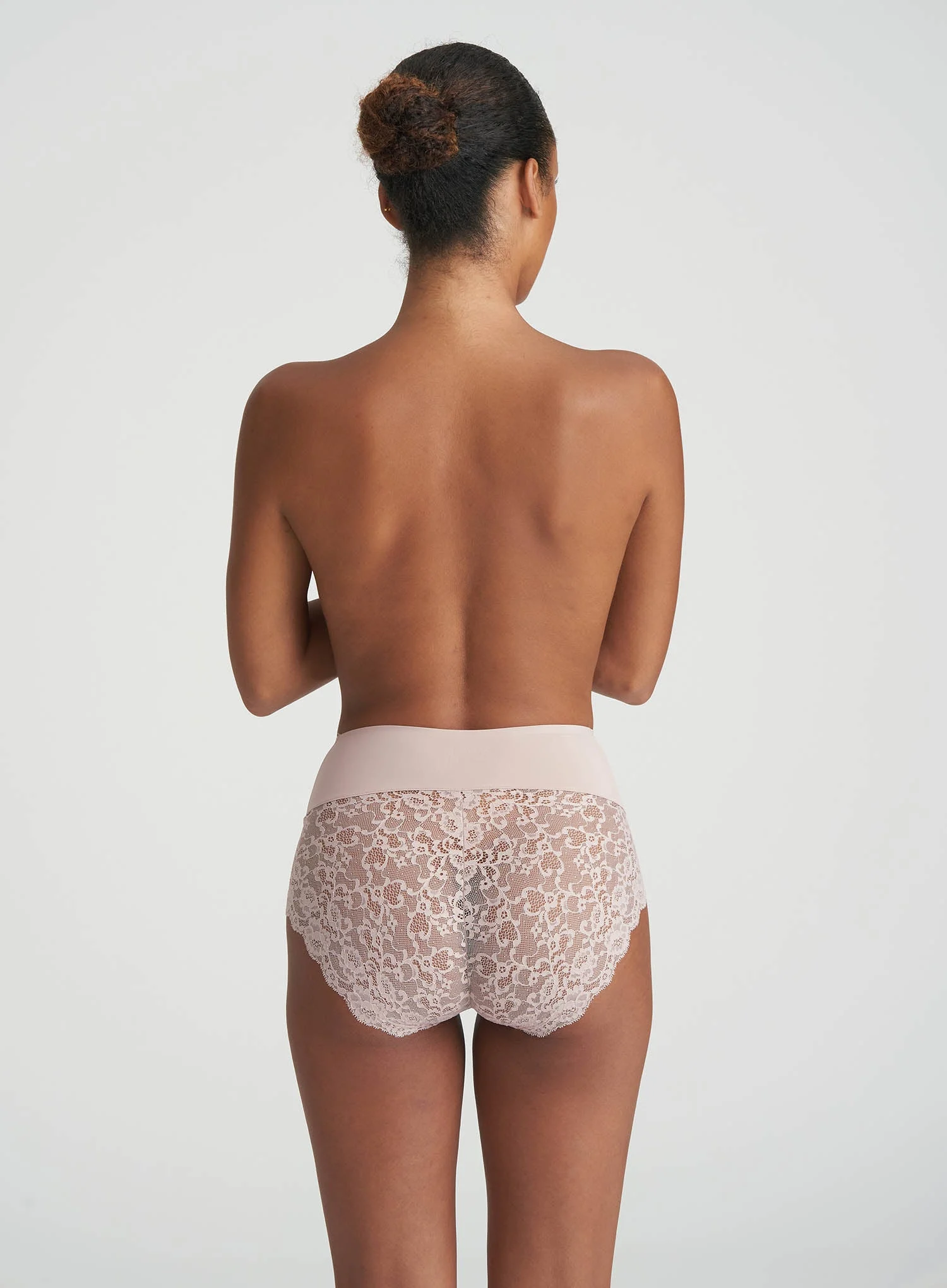 Marie Jo: Color Studio Lace High Waisted Brief Patine