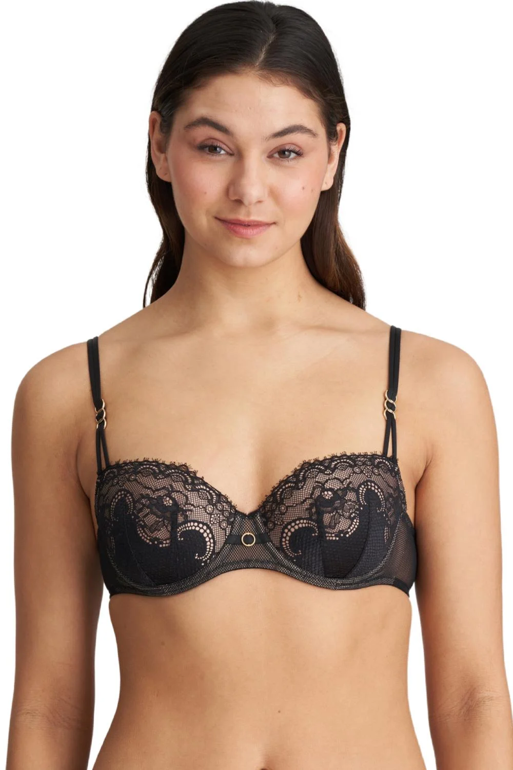 Marie Jo Junoo Padded Balcony Bra, Black (0102719)