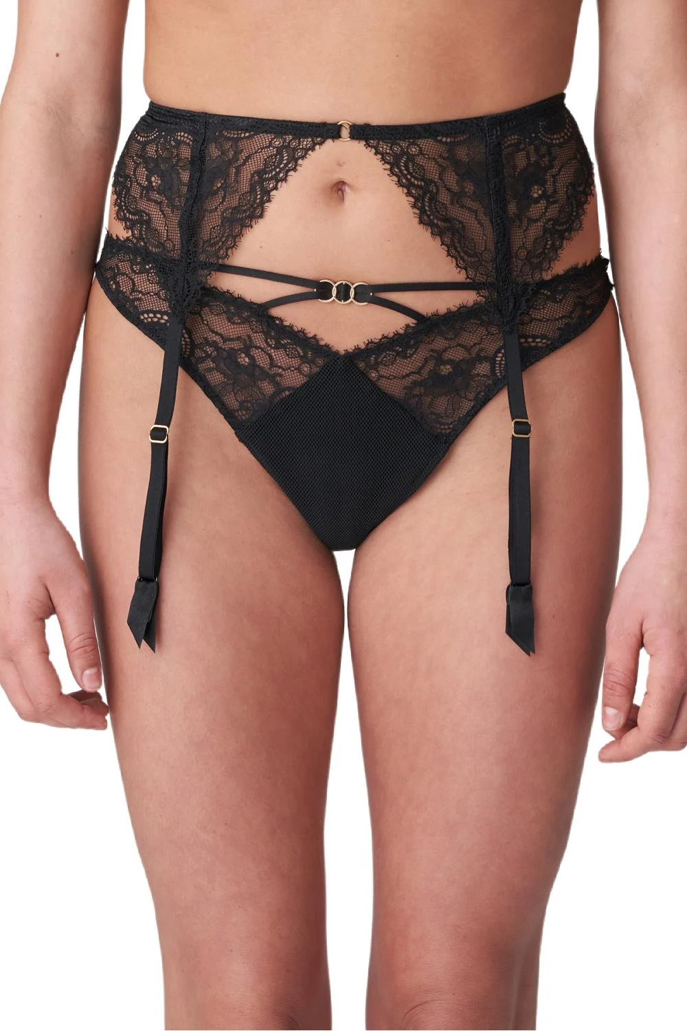 Marie Jo Junoo Suspender Belt, Black (0702710)