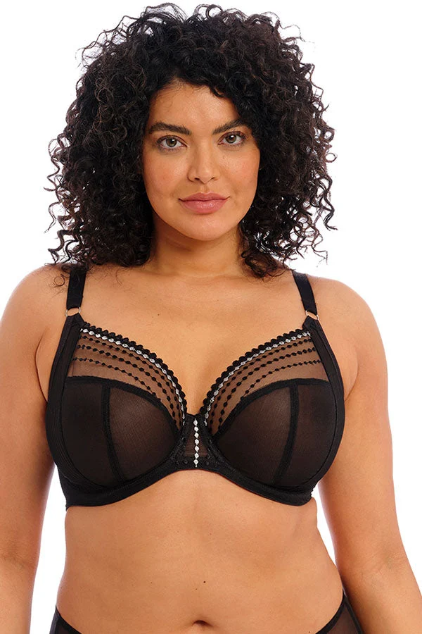 Matilda Plunge Bra - Black + White