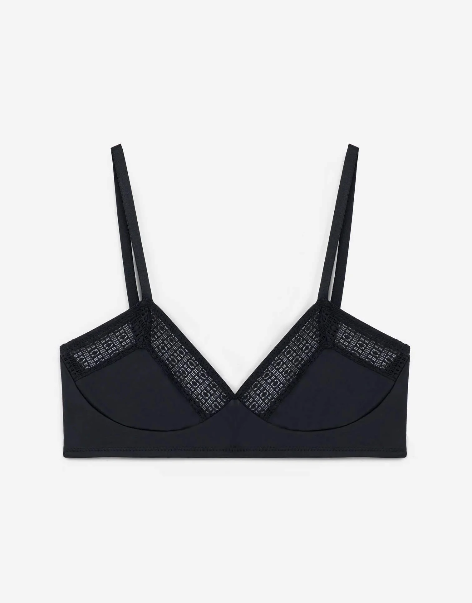 Matrix Soft Cup Triangle Bra in Black