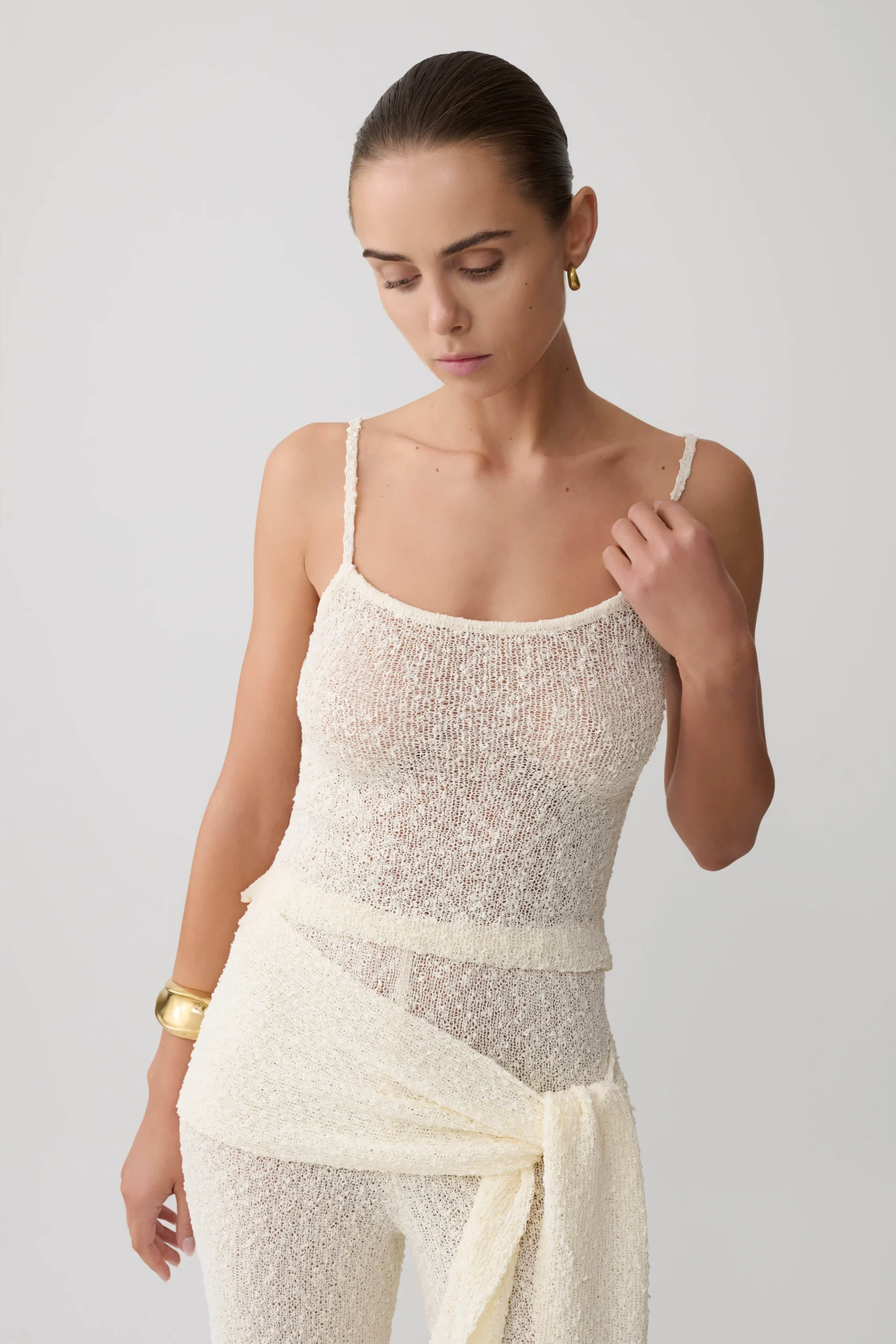 MattaisBoucle Knit Top - Ivory