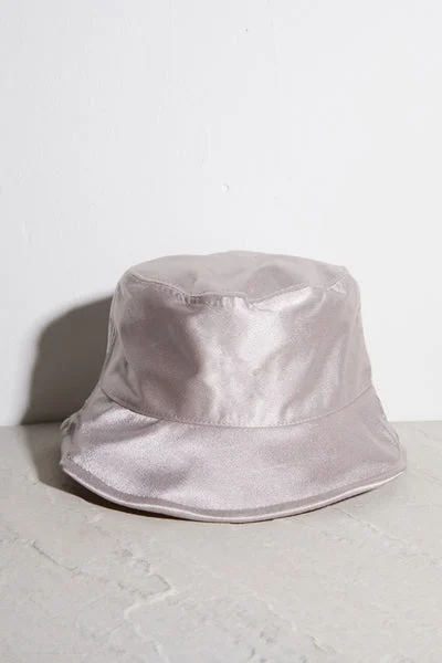 Mauve Satin Bucket Hat - Kelton