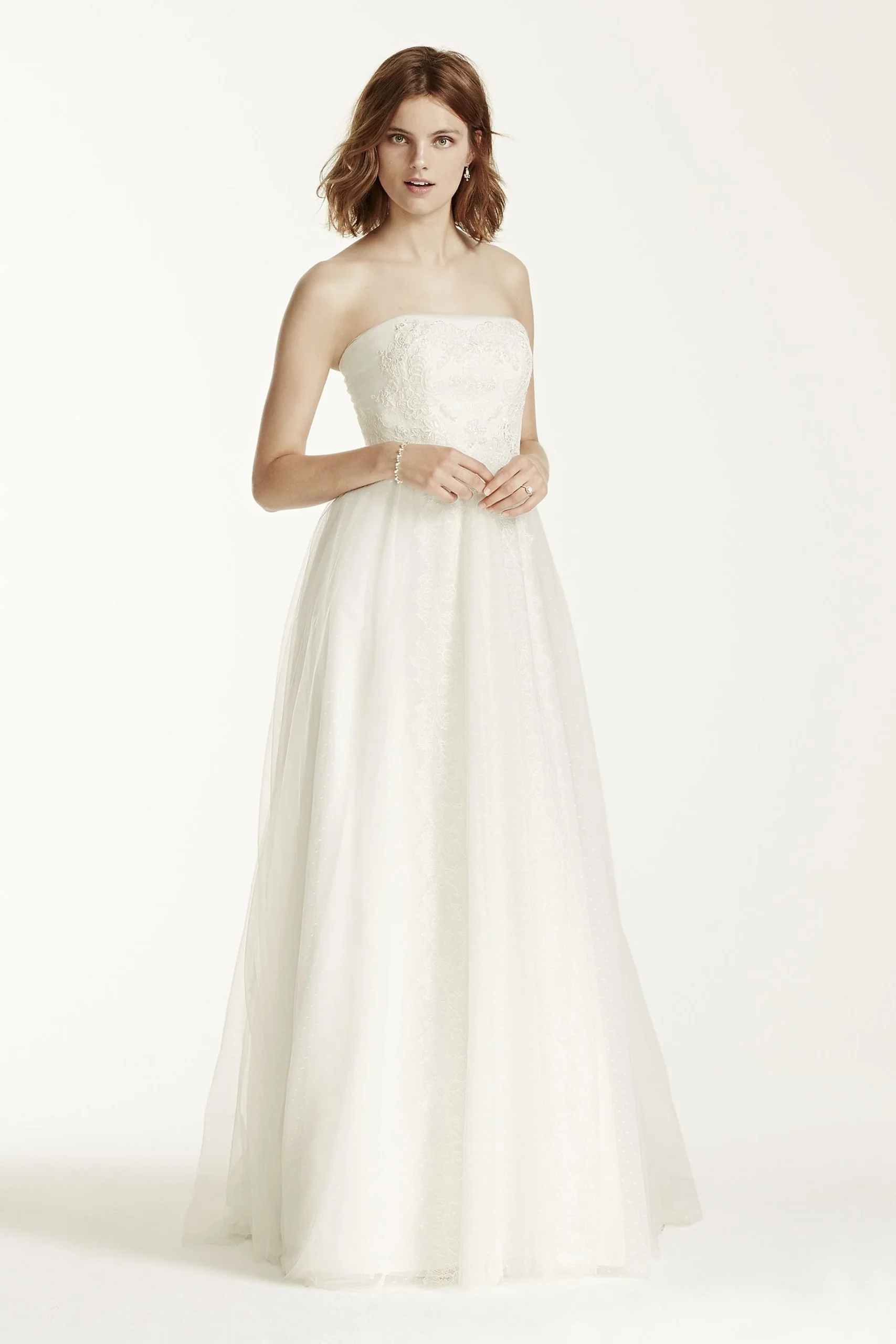Melissa Sweet Wedding Dress with Banded Lace
